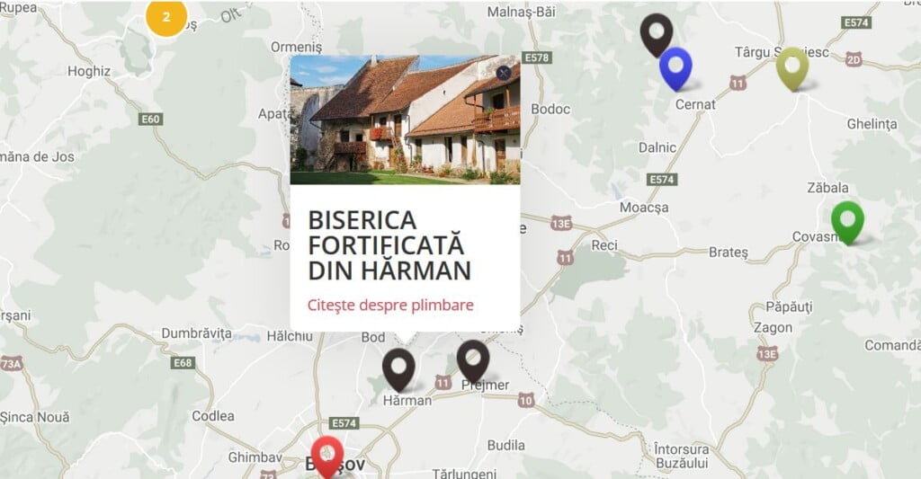 Harta obiective plimbari.ro