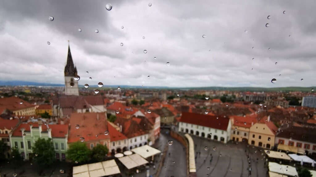 Vedere din Turnul Sfatului, Sibiu