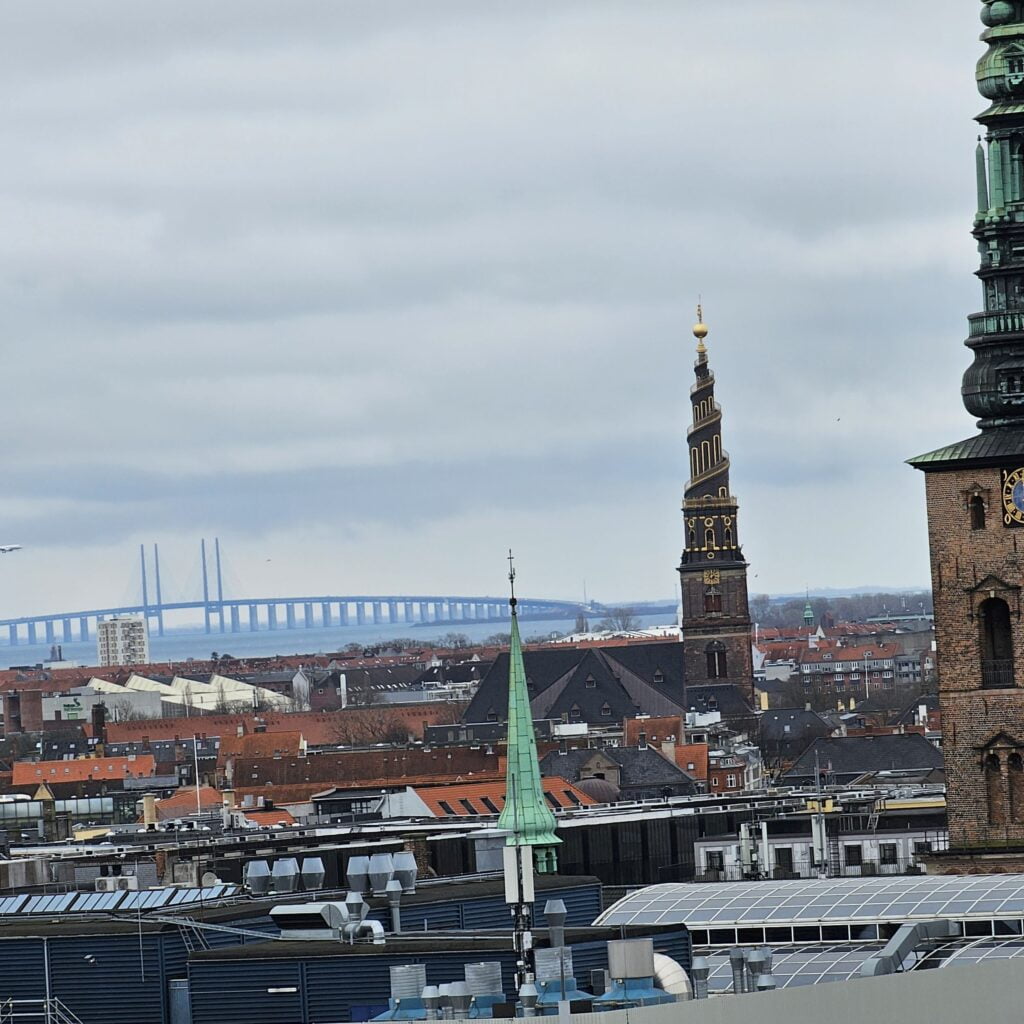Round Tower - vedere spre Vor Frelsers Kirkeși Øresund