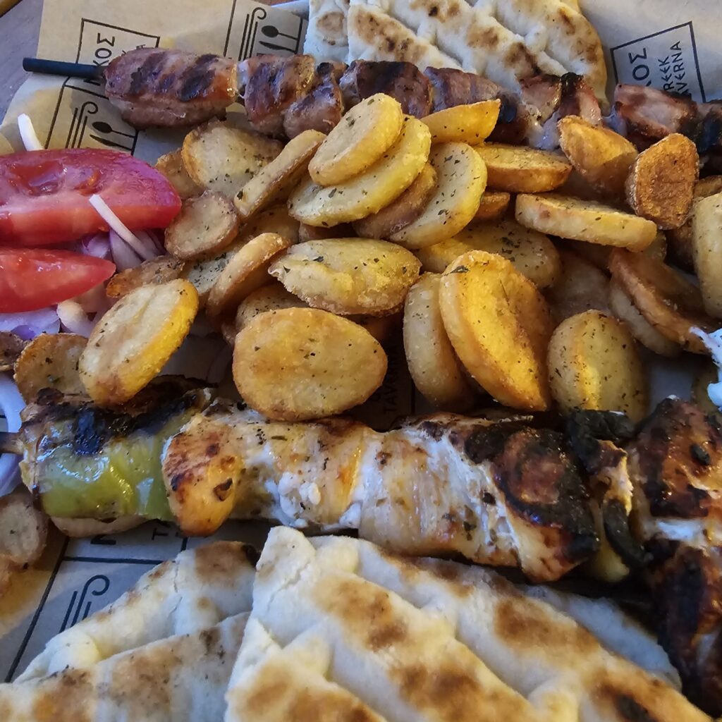 Nikos Greek Taverna - souvlaki